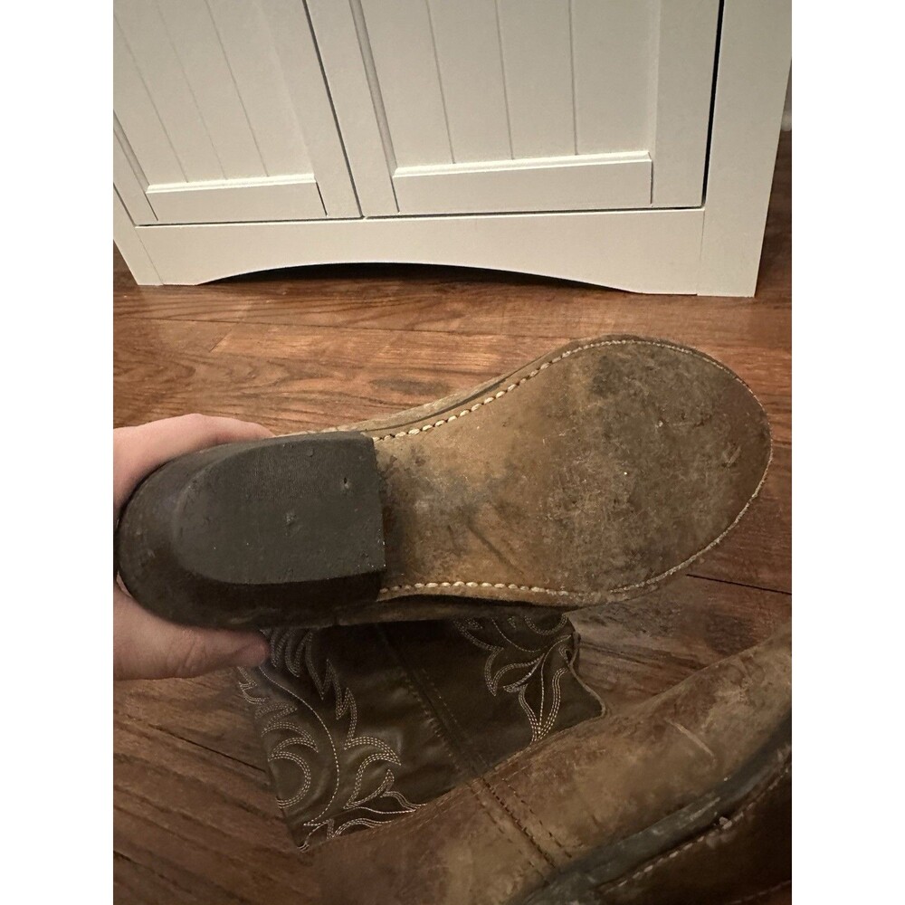 LAREDO Women's Kadi Tan Distressed Brown‎ Leather Western Boots 5742 Size 9.5M - Picture 9 of 12